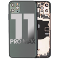 Back Housing W/ Small Components Pre-Installed Compatible For iPhone 11 Pro Max (Used OEM Pull: Grade C) (Midnight Green)