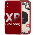 Back Housing W/ Small Components Pre-Installed Compatible For iPhone XR (No Logo) (Aftermarket Plus) (Red)