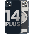 Back Glass With Steel Plate With MagSafe Magnet Pre-Installed Compatible For iPhone 14 Plus (Used OEM Pull: Grade A) (Midnight)